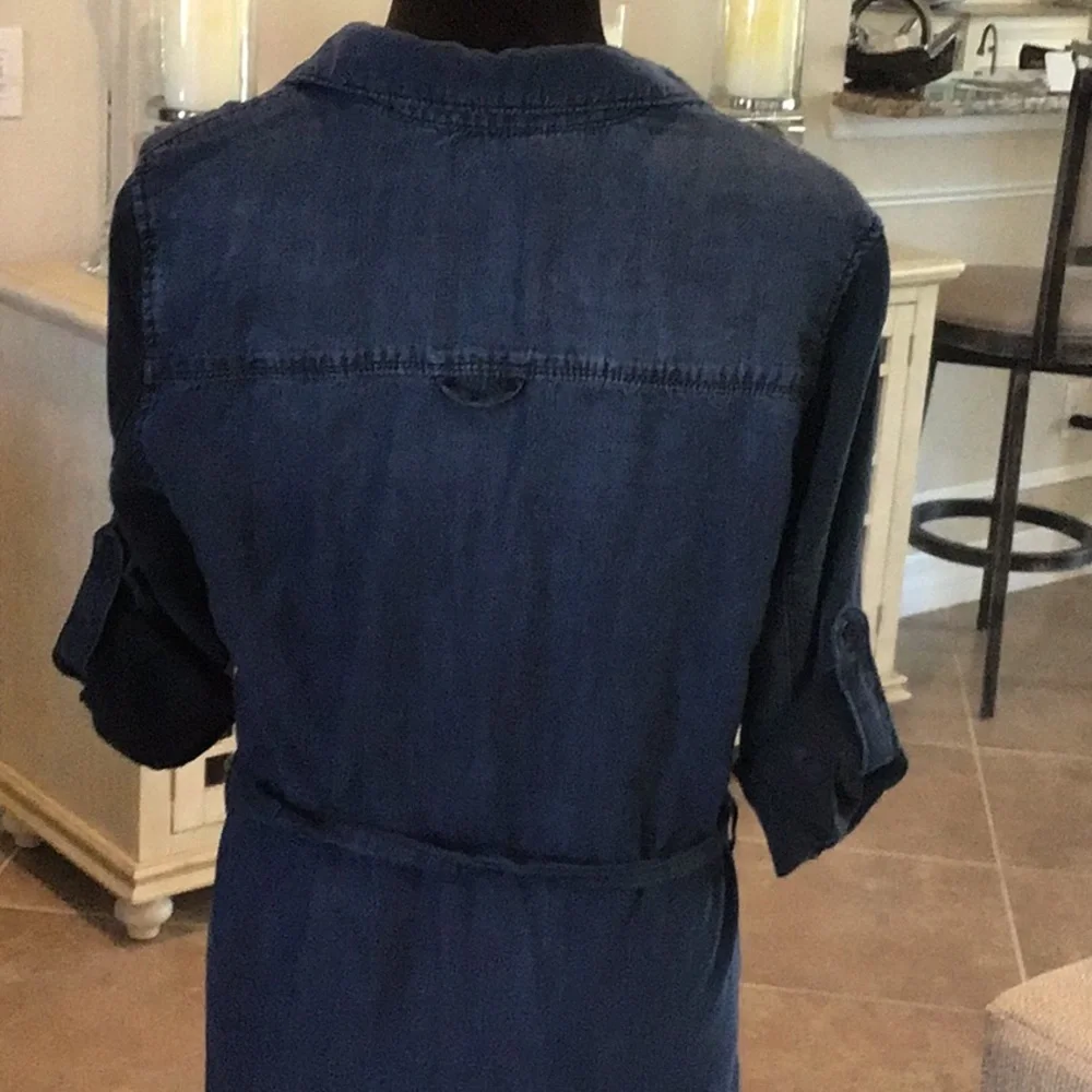 Anthropologie Blue Denim Shirt‎ Dress💙~💙Sz Medium
